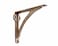 Stylentdecor STYLENT Decor Decorative Brass Shelf Bracket Heavy Duty and Antique Shelf Bracket for Shelving Modern L Shaped Design Pack of 1 Brass Antique 12 Inches
