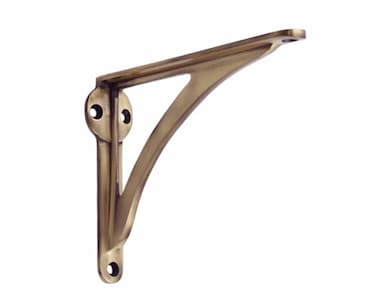 Stylentdecor STYLENT Decor Decorative Brass Shelf Bracket Heavy Duty and Antique Shelf Bracket for Shelving Modern L Shaped Design Pack of 1 Brass Antique 12 Inches