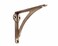 Stylentdecor STYLENT Decor Decorative Brass Shelf Bracket Heavy Duty and Antique Shelf Bracket for Shelving Modern L Shaped Design Pack of 1 Brass Antique 12 Inches