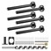 Crafterspirit 6pcs Wall Shelf Brackets Heavy Duty Floating Shelf Bracket HiddenInvisible Black Shelving Brackets Decorative Floating Shelf Hardware Heavy DutyMetal Shelf Support Bracket 8 inch6pcs