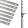 Bueyfolt 17Inch 8 Pcs Pilaster Shelf Brackets Adjustable Mortise Mount Shelf Rails with Screws for Wall Shelving System