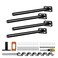 Crafterspirit 4pcs Wall Shelf Brackets Heavy Duty Floating Shelf Bracket HiddenInvisible Black Shelving Brackets Decorative Floating Shelf Hardware Heavy DutyMetal Shelf Support Bracket84pcs