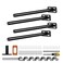 Crafterspirit 4pcs Wall Shelf Brackets Heavy Duty Floating Shelf Bracket HiddenInvisible Black Shelving Brackets Decorative Floating Shelf Hardware Heavy DutyMetal Shelf Support Bracket84pcs