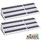 CiWiVOKi 3 Tier Expandable Spice Rack Organizer WhiteGrey Plastic Spice Rack Adjustable Length 146In258In 2 Pack NonSkid Tiered Spice Shelf Organizer for Kitchen Cabinet Cupboard Pantry
