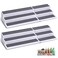 CiWiVOKi 3 Tier Expandable Spice Rack Organizer WhiteGrey Plastic Spice Rack Adjustable Length 146In258In 2 Pack NonSkid Tiered Spice Shelf Organizer for Kitchen Cabinet Cupboard Pantry