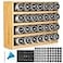 FIKWO Bamboo Spice Rack Organizer With 28 Spice Jars 780 Labels 4 Tier Wood Hanging Shelf Chalk Marker and Funnel Set for Drawer Cabinet Kitchen Countertop Wall Mount Empty 4 oz Glass Jar Shaker Lids