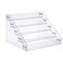 Kihor Tiered Spice Rack Acrylic Spice Rack Shelf Seasoning Organizer for Countertop Cabinet Pantry Kitchen Storage 5 Tier