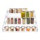VAEHOLD Acrylic Spice Rack Organizer 4 Tier Clear Vertical Rack for Cabinet Countertop 4 Tier 12L