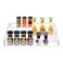 PMMASTO Tiered Spice Rack Seasoning Organizer Clear Acrylic Vertical Shelves Can Organizer for Countertop Cabinet Pantry Kitchen Organization and Storage 3 Tier