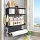 Dr.BeTree DrBeTree Magnetic Spice Rack for Refrigerator Magnetic Paper Towel Holder for Fridge Magnetic Shelf Magnetic Shelves Fridge Magnet Organizer Spice Rack Kitchen Organization Kitchen Storage B