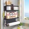 Dr.BeTree DrBeTree Magnetic Spice Rack for Refrigerator Magnetic Paper Towel Holder for Fridge Magnetic Shelf Magnetic Shelves Fridge Magnet Organizer Spice Rack Kitchen Organization Kitchen Storage B