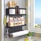 Dr.BeTree DrBeTree Magnetic Spice Rack for Refrigerator Magnetic Paper Towel Holder for Fridge Magnetic Shelf Magnetic Shelves Fridge Magnet Organizer Spice Rack Kitchen Organization Kitchen Storage B