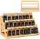 MNADSFKJ Spice Rack Spice Organizer 3 Tier Bamboo Spice Racks Solution for Spice Storage in Kitchens CountertopsStorage Rooms and Other Places