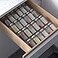 Jadehom 19 x 13 Inches Spice Drawer Organizer 4 Tier Clear Acrylic Expandable InDrawer Seasoning Jars Rack Kitchen Drawer Spice Insert Tray for CabinetCountertop