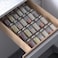 Jadehom 19 x 13 Inches Spice Drawer Organizer 4 Tier Clear Acrylic Expandable InDrawer Seasoning Jars Rack Kitchen Drawer Spice Insert Tray for CabinetCountertop