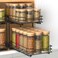 BOIVSHI Spice Rack Pull Out Spice Racks Organizer for Cabinet Height Adjustable Heavy Duty Metal Basket for Inside Cabinets Pantry Closet 2 Tier75Wx105Dx95H