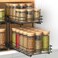 BOIVSHI Spice Rack Pull Out Spice Racks Organizer for Cabinet Height Adjustable Heavy Duty Metal Basket for Inside Cabinets Pantry Closet 2 Tier75Wx105Dx95H
