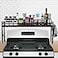 weslinkeji Spice Rack Shelf for Kitchen StoveStove Top Shelf with 4 hooks Extra Storage Countertop Seasoning OrganizerKitchen Organizers and Storage