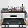 weslinkeji Spice Rack Shelf for Kitchen StoveStove Top Shelf with 4 hooks Extra Storage Countertop Seasoning OrganizerKitchen Organizers and Storage