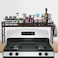 weslinkeji Spice Rack Shelf for Kitchen StoveStove Top Shelf with 4 hooks Extra Storage Countertop Seasoning OrganizerKitchen Organizers and Storage