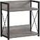 Giikin Coffee Bar Accessories 2 Tier Spice Rack for Counter Gray Kitchen Countertop Organizer Grey L