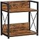 Giikin Kitchen Countertop Organizer 2 Tier Spice Rack Organizer for Pantry Kitchen Counter Shelf Wood Coffee Station Organizer Brown M