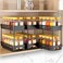 DABIGE Pull Out Spice Rack Organizer for Cabinet 3 Packs Slide Out Spice Racks Organizer Spice Cabinet Organizers Cabinet Size Need12 Highx11 Deepx5 WideEach Tier Hold 10 Spice Jar 2 Tier Black