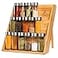 Pinnacle Cookery Bamboo Spice Rack Organizer for Countertop Eco Friendly Seasoning Organizer 3Tier Spice Shelf Space Saving Wooden Spice Rack