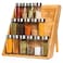 Pinnacle Cookery Bamboo Spice Rack Organizer for Countertop Eco Friendly Seasoning Organizer 3Tier Spice Shelf Space Saving Wooden Spice Rack