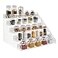 VAEHOLD Acrylic Spice Rack 5 Tier Clear Organizer for Cabinet Vertical Spice Rack Kitchen Organizer Shelf for Countertop 5 Tier 12L