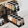 BOIVSHI Pull Out Spice Rack Organizer 2Tier Vertical Spice Rack Height Adjustable for Kitchen Cabinet 53Wx108Dx92H Metal Black