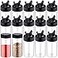 Mimorou 30 Pack 87 oz Plastic Spice Jars with Shaker Lids Clear Seasoning Containers Spice Bottles for Kitchen Storing Herbs Seasoning Powders