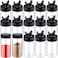 Mimorou 30 Pack 87 oz Plastic Spice Jars with Shaker Lids Clear Seasoning Containers Spice Bottles for Kitchen Storing Herbs Seasoning Powders