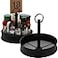 AVLA 2 Pack Steel Condiment Caddy RustResistant Seasoning Sauce Holder Metal Storage Rack Basket with Display Handle Table Caddies Collection for Restaurants Homes Picnics Outdoor Grills