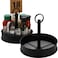 AVLA 2 Pack Steel Condiment Caddy RustResistant Seasoning Sauce Holder Metal Storage Rack Basket with Display Handle Table Caddies Collection for Restaurants Homes Picnics Outdoor Grills