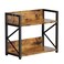RUILALIFE 2 Tier Kitchen Counter Shelf Organizer Coffee Bar Station Organizer for CountertopSpace Saving Spice Rack Desk Shelf Riser Coffee Bar AccessoriesRustic Brown Medium