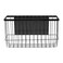 HKZTUY Magnetic Fridge Organizer Basket Deep Wire Storage Bin with FullBack Magnet ToolFree Removable Shelf for Spices Foil Wrap Laundry Room and Locker Storage 11 lb Capacity