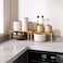 VERTORGAN Cabinet Organizer ShelfSet of 2Kitchen Counter ShelvesBamboo Stackable Expandable Spice Rack CountertopLarge
