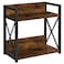 YINMIT Countertop Shelf OrganizerCoffee Bar AccessoriesSpice RackCoffee Counter Shelf2 Tier Coffee Organizer Station for MugsCupsCreamSyrupRustic BrownLarge
