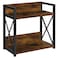 YINMIT Countertop Shelf OrganizerCoffee Bar AccessoriesSpice RackCoffee Counter Shelf2 Tier Coffee Organizer Station for MugsCupsCreamSyrupRustic BrownLarge