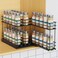 Mystozer Pull Out Spice Rack Organizer for Cabinet Slide Out Spice Racks Easy to Install Spice Cabinet Organizers 74 Wx1043 Dx826 H 3 Drawers 2 TiersBlack