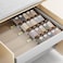 PanPanPal Spice Drawer Organizer 8 Pack Clear Seasoning Organizer Rack Expandable From 11 to 22 Wide Kitchen Spice Rack Organizers for Drawer Countertop Jars Not Included