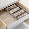 PanPanPal Spice Drawer Organizer 8 Pack Clear Seasoning Organizer Rack Expandable From 11 to 22 Wide Kitchen Spice Rack Organizers for Drawer Countertop Jars Not Included