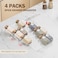 PanPanPal Spice Drawer Organizer 4 Pack Clear Seasoning Organizer Rack Expandable From 11 to 22 Wide Kitchen Spice Rack Organizers for Drawer Countertop Jars Not Included