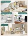 Bobomoment Acrylic Cabinet Organizer Set of 4 Spice Rack Organizer for Cabinet Desk Countertop Shelf Organizer Pantry Kitchen Storage and Organization Stackable Shelves House Essentials for Gift