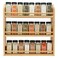 Thalomely 3 Tier Bamboo Spice Rack Spice Rack Organizer Seasoning Jars Rack Shelf Spice Organizer for Kitchen Counter or Wall Mounting Spice Storage Holder with handles Jars Not IncludedNatural