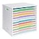 Acfunique 12x12 Scrapbook Paper Organizer Storage12 Tier Desk File Organizer with Adjustable ShelvesDesktop 12 Slots File Sorter Storage Wide Document Holder Cabinets Letter Mail Tray for Home SchoolO