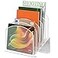 Delifox Inclined Desk File OrganizerVertical File Folder Holder Stand Metal Rack File Sorter for Office Classroom Desktop Organization