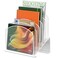 Delifox Inclined Desk File OrganizerVertical File Folder Holder Stand Metal Rack File Sorter for Office Classroom Desktop Organization