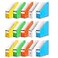 Fiyerna Foldable Desk File Holder Organizer Sturdy Cardboard Magazine Storage Box Document Rack with Blank Label Stickers for Home School Office 15 Multicolor